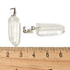Watermelon Stone Glass Pendants G-Z067-07P-14-4