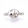 925 Sterling Silver Box Clasps STER-T007-136P-1