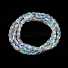 Electroplate Glass Beads Strands EGLA-D031-01Z-4