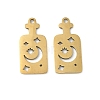 201 Stainless Steel Pendants STAS-P428-02B-G-1
