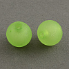 Frosted Acrylic Beads X-FACR-Q006-10mm-M-2