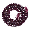Baking Paint Imitation Jade Glass Bead Strands X-DGLA-A034-J4MM-A02-2