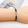 Alloy Cross Link Bracelets for Men Women WGE4022-08-1