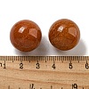 Natural Red Aventurine Round Ball Figurines Statues for Home Office Desktop Decoration G-P532-02A-07-3