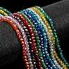 Electroplate Glass Beads Strands EGLA-X0007-01B-4mm-2