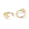 Brass Cuff Earrings EJEW-L234-032G-2