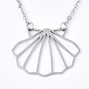 Non-Tarnish 201 Stainless Steel Pendant Necklaces NJEW-T009-JN068-1-40-1