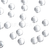 100Pcs Natural Quartz Sphere Beads G-NB0005-51B-1
