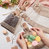 CRASPIRE 25Pcs Burlap Packing Pouches Drawstring Bag DIY-CP0007-77-3