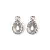 304 Stainless Steel Pendant Cabochon Settings STAS-G356-05P-1