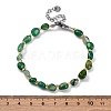 Natural Agate Beaded Bracelets for Women G-P563-07P-01-5