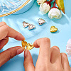 4Pcs 2 Colors Brass Locket Pendants KK-TA0001-66-5