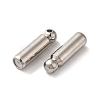 Non-Tarnish 202 Stainless Steel Stick Pin End Cap STAS-E192-12P-2