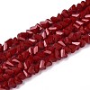 Opaque Glass Beads Strands GLAA-N019-4mm-15-1