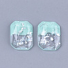 Two Tone Resin Cabochons X-CRES-T014-06D-2