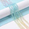 Transparent Glass Beads Strands X-GLAA-E036-07A-3