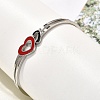304 Stainless Steel Hinged Bangles for Women BJEW-F474-37P-02-3