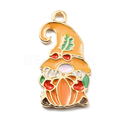 Thanksgiving Day Alloy Enamel Pendants ENAM-D060-02I-KCG-1