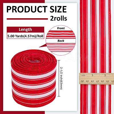 Burlap Ribbons SRIB-WH0011-384A-1