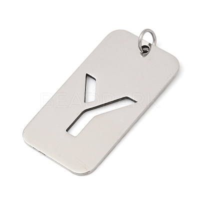304 Stainless Steel Pendants LS-STAS-M115-01P-Y-1