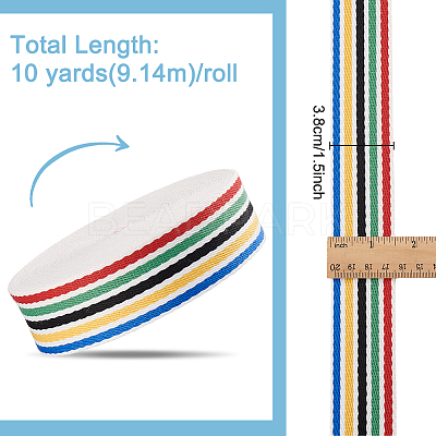 10 Yards Candy Color Polycotton Ribbon OCOR-BC0006-96B-1