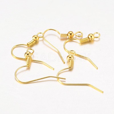 Iron Earring Hooks X-E135-G-1