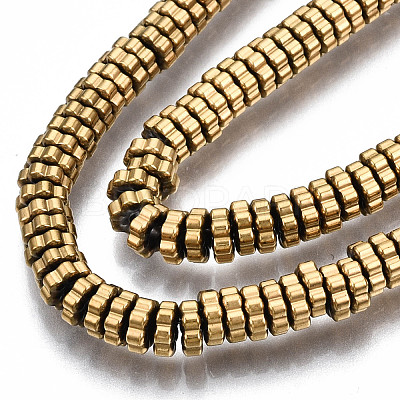 Electroplate Non-magnetic Synthetic Hematite Beads Strands X-G-T114-94G-1