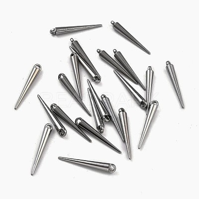 Tibetan Style Alloy Spike Pendants LS-TIBEP-A16461-B-RS-1