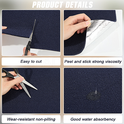 Square Self-adhesion Polyester Carpet Tape DIY-WH20002-102B-1