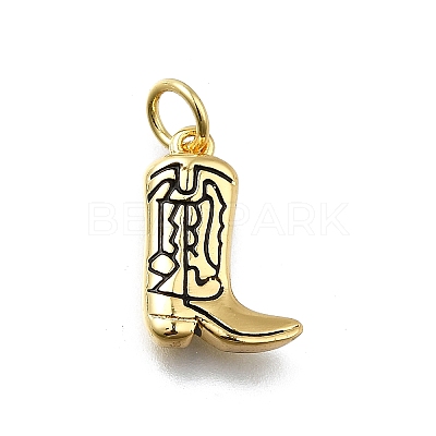 Brass Enamel Pendants KK-K400-50G-01A-1
