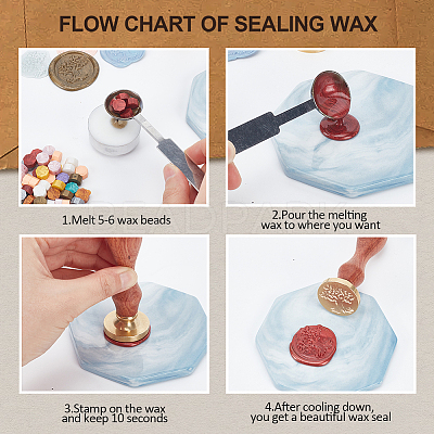 Wax Seal Stamp Set AJEW-WH0208-1188-1