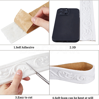 Self-Adhesive XPE Grain Contact Paper DIY-CP0011-17A-1