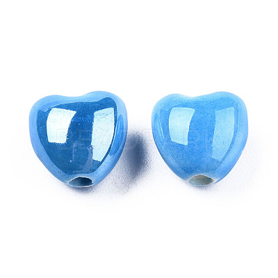 Pearlized Handmade Porcelain Beads X1-PORC-T007-21-06-1