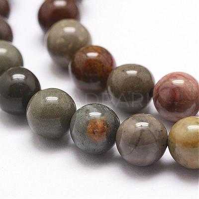 Natural New Ocean Jasper Bead Strands G-G954-01-10mm-1