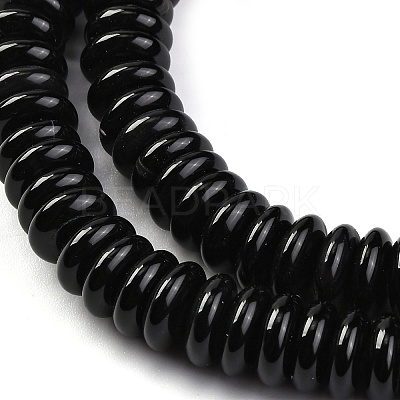 Natural Black Agate(Dyed & Heated) Beads Strands G-G177-F01-05-1