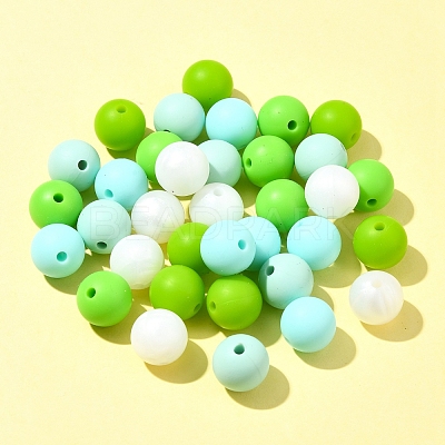 35Pcs Food Grade Eco-Friendly Silicone Focal Beads SIL-FS0001-22F-1