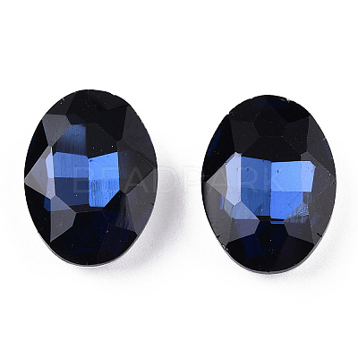 Pointed Back Glass Rhinestone Cabochons RGLA-T080-10x12mm-13-1