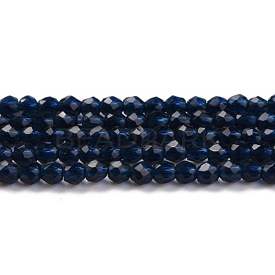Transparent Glass Beads Strands GLAA-H021-04-28-1