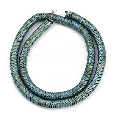 Electroplated Synthetic Non-magnetic Hematite Beads Strands G-H020-M01-24-1