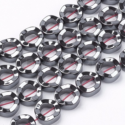 Non-Magnetic Synthetic Hematite Beads Strands X-G-Q895-9-1