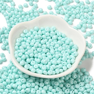 6/0 Opaque Baking Paint Glass Seed Beads SEED-M012-02A-04-1