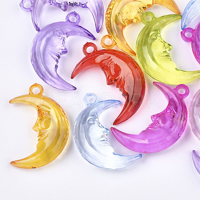Transparent Acrylic Pendants X-TACR-S133-071-1