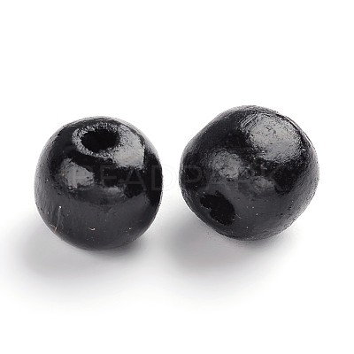Natural Maple Wood Beads TB10mmY-10-1
