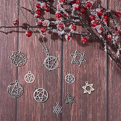 Tibetan Style Alloy Pendants TIBEP-SC0001-28AS-1