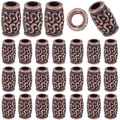100Pcs Tibetan Style Zinc Alloy Beads FIND-SP0001-95A-1