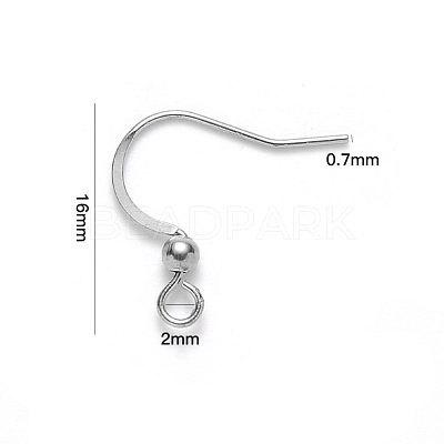 Tarnish Resistant 304 Stainless Steel French Earring Hooks STAS-S111-004-1