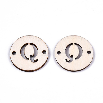 Unfinished Natural Poplar Wood Links Connectors WOOD-S045-140B-01Q-1