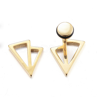 304 Stainless Steel Earlobe Plugs X-EJEW-K043-06G-1