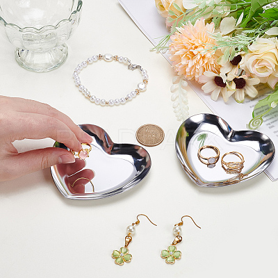 2Pcs 430 Stainless Steel Display Trays for Key Jewelry ODIS-SP0001-12P-1
