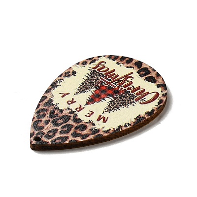 Single Face Printed Wood Big Pendants X-WOOD-H102-03E-1
